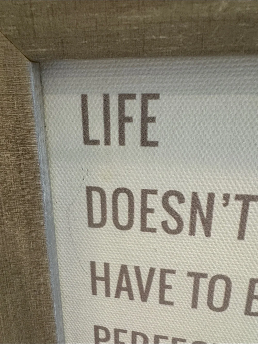 Framed Inspirational Wall Art - Gray 